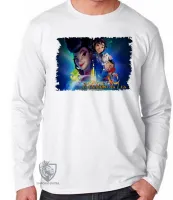 Camiseta manga longa Infantil ou Adulto A caminho da Lua - Foto 2