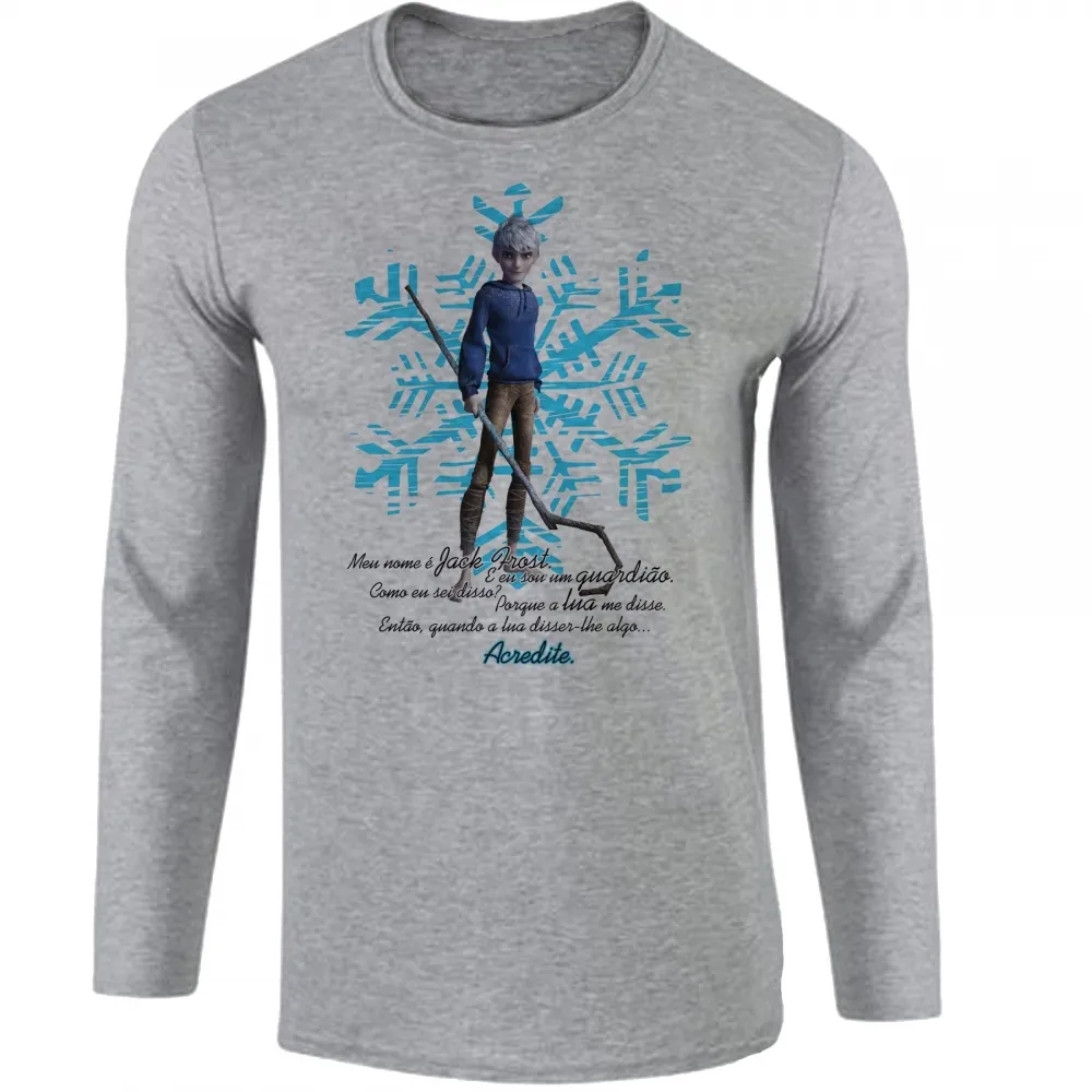 Camiseta manga longa Infantil ou Adulto A Origem dos Guardiões Jack Frost