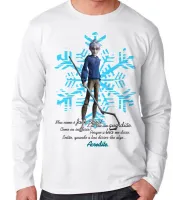 Camiseta manga longa Infantil ou Adulto A Origem dos Guardiões Jack Frost - Foto 2