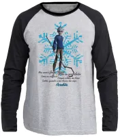 Camiseta manga longa Infantil ou Adulto A Origem dos Guardiões Jack Frost - Foto 3