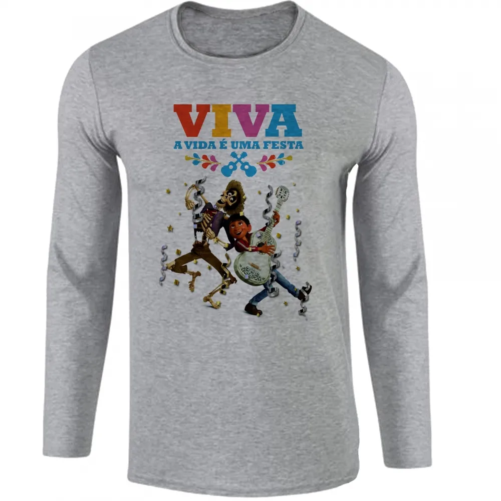 Camiseta manga longa Infantil ou Adulto A vida é uma festa