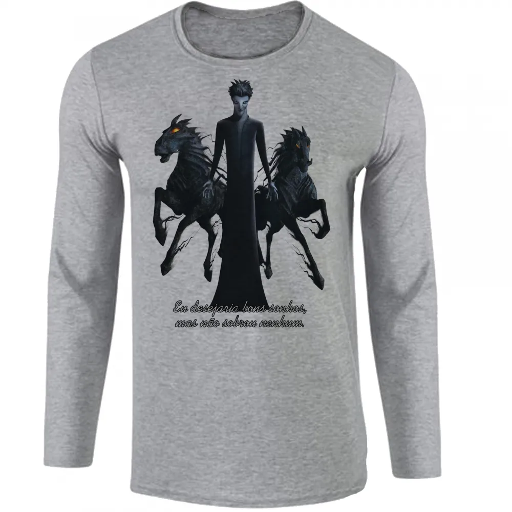 Camiseta manga longa Infantil ou Adulto A Origem dos Guardiões Breu vilão Imagem