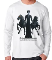 Camiseta manga longa Infantil ou Adulto A Origem dos Guardiões Breu vilão - Foto 2