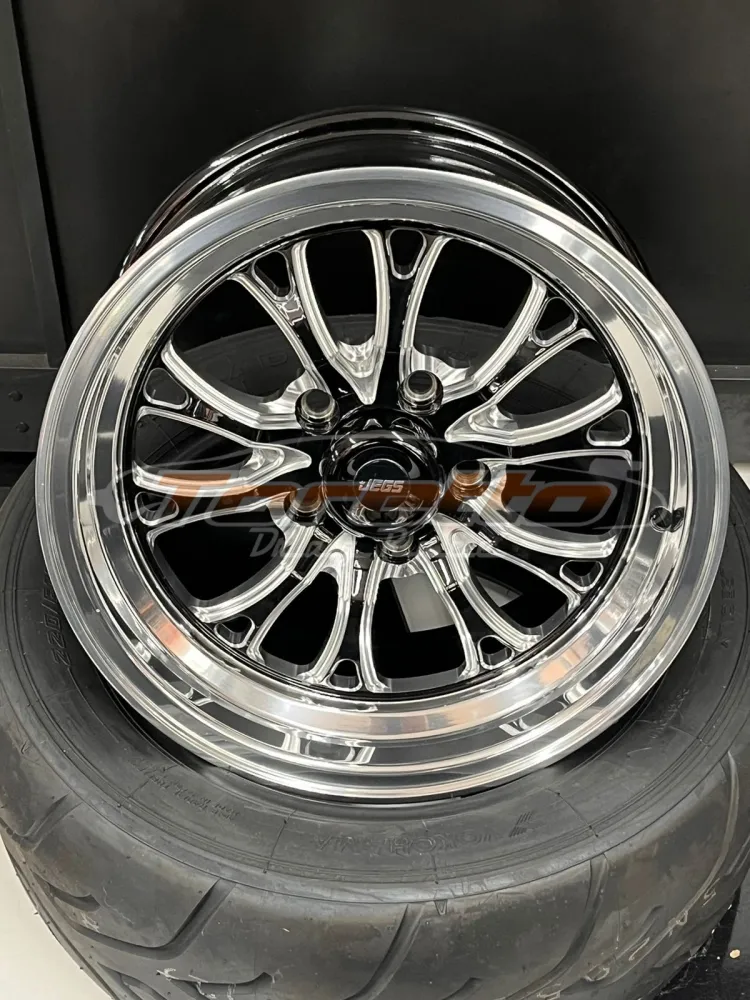 RODA SSR SPIKE POLIDA 15x7 5X114 - JEGS (PAR) - FRETE A COBRAR NO DESTINO  Imagem