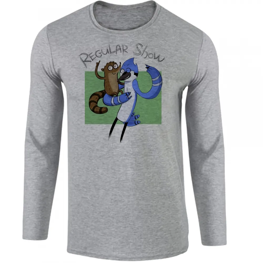 Camiseta manga longa Infantil ou Adulto Apenas show mordecai rigby regular Imagem