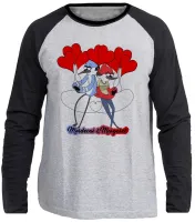 Camiseta manga longa Infantil ou Adulto Apenas um show Mordecai e Margaret - Foto 3