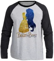 Camiseta manga longa Infantil ou Adulto Beauty and the Beast bela fera disney - Foto 3