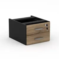 Mesa Reta 1200 Pé Painel com 2 Gavetas New City - Foto 3