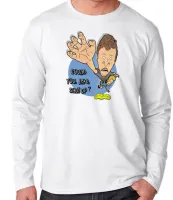 Camiseta manga longa Infantil ou Adulto Beavis and Butt head could you like shut up - Foto 2