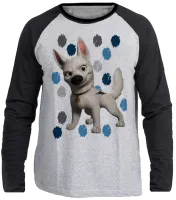 Camiseta manga longa Infantil ou Adulto Bolt manchas cachorro dog cão - Foto 3