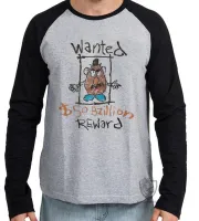 Camiseta manga longa Infantil ou Adulto Cabeça de batata wanted - Foto 2