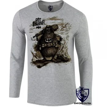 Camiseta manga longa Infantil ou Adulto capitão caverna super heroi desenho antigo