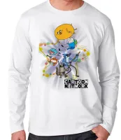 Camiseta manga longa Infantil ou Adulto Cartoon Network personagens desenho - Foto 3