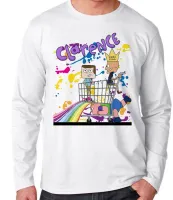 Camiseta manga longa Infantil ou Adulto Clarêncio otimista supermercado - Foto 2