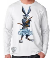 Camiseta manga longa Infantil ou Adulto Coelhão a origem dos guardiões - Foto 2