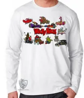 Camiseta manga longa Infantil ou Adulto corrida maluca mutley dick vigarista turma - Foto 2