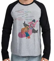 Camiseta manga longa Infantil ou Adulto Divertidamente Elefante Bing Bong - Foto 2