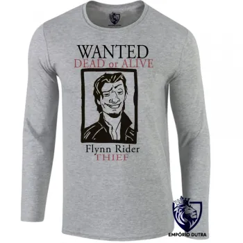 Camiseta manga longa Infantil ou Adulto Enrolados rapunzel Flynn Rider