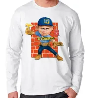 Camiseta manga longa Infantil ou Adulto Félix eu conserto detona ralph - Foto 3