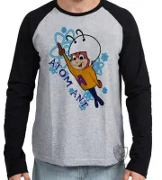 Camiseta manga longa Infantil ou Adulto formiga atomica atom ant desenho antigo hanna barbera - Foto 2