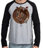Camiseta manga longa Infantil ou Adulto Gravity Falls círculo todos - Foto 2