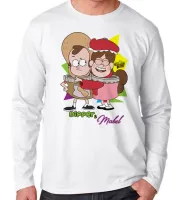 Camiseta manga longa Infantil ou Adulto Gravity Falls Dipper Mabel potes - Foto 3