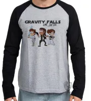 Camiseta manga longa Infantil ou Adulto Gravity Falls in the last Jedi - Foto 2