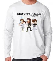 Camiseta manga longa Infantil ou Adulto Gravity Falls in the last Jedi - Foto 3