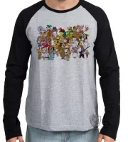 Camiseta manga longa Infantil ou Adulto Hanna barbera personagens bob catatau touche - Foto 2