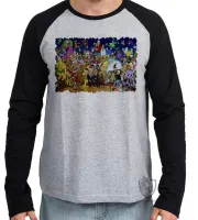 Camiseta manga longa Infantil ou Adulto hanna barbera scoob jonny flintstones penelope - Foto 2