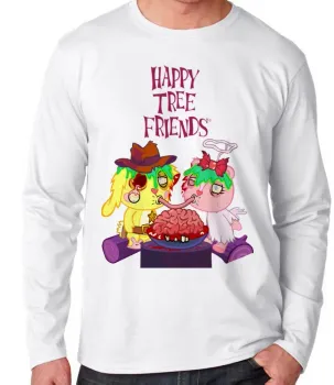 Camiseta manga longa Infantil ou Adulto Happy Tree Friends spaguetti - Foto 2