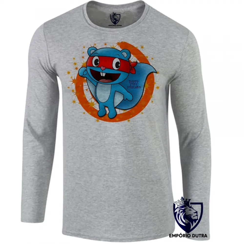 Camiseta manga longa Infantil ou Adulto Happy Tree Friends Splendid Imagem