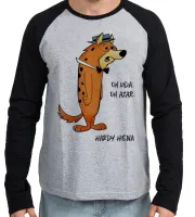 Camiseta manga longa Infantil ou Adulto Hardy Hiena oh vida oh azar hanna barbera - Foto 2