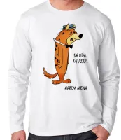 Camiseta manga longa Infantil ou Adulto Hardy Hiena oh vida oh azar hanna barbera - Foto 3
