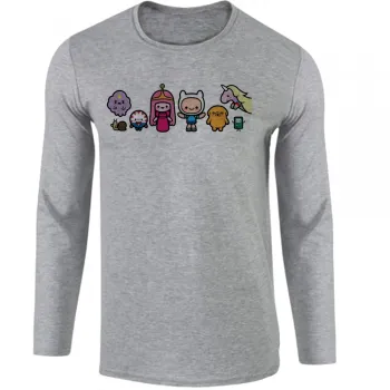 Camiseta manga longa Infantil ou Adulto Hora da Aventura desenho cartoon