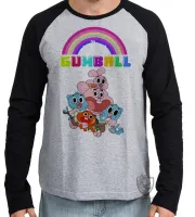 Camiseta manga longa Infantil ou Adulto incrivel mundo gumball - Foto 2