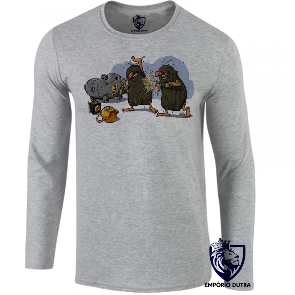 Camiseta manga longa Infantil ou Adulto irmãos rocha corrida maluca hanna barbera