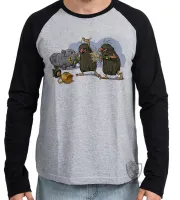 Camiseta manga longa Infantil ou Adulto irmãos rocha corrida maluca hanna barbera - Foto 2