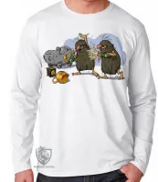 Camiseta manga longa Infantil ou Adulto irmãos rocha corrida maluca hanna barbera - Foto 3