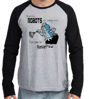 Camiseta manga longa Infantil ou Adulto Jetson Can mine be Rosie robo - Foto 2