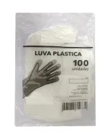 Luva Plástica Descartável  C/100 - Foto 2