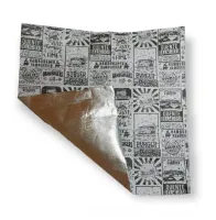 Papel Acoplado Para Lanche 38X38cm Laminado Pluma C/250 - Foto 2