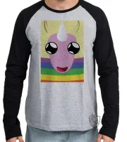 Camiseta manga longa Infantil ou Adulto Lady Iris rosto Hora da Aventura - Foto 2