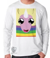 Camiseta manga longa Infantil ou Adulto Lady Iris rosto Hora da Aventura - Foto 3