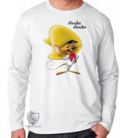 Camiseta manga longa Infantil ou Adulto Ligeirinho rato desenho - Foto 2