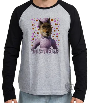 Camiseta manga longa Infantil ou Adulto lobo mau Shrek qualé - Foto 2