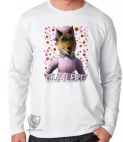 Camiseta manga longa Infantil ou Adulto lobo mau Shrek qualé - Foto 3