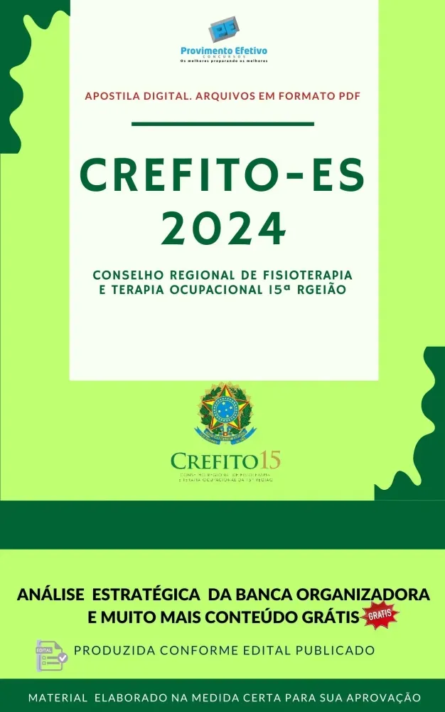 Apostila CREFITO 15 ES 2024 FISIOTERAPEUTA