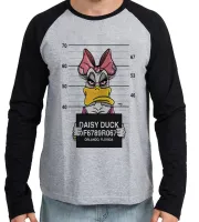 Camiseta manga longa Infantil ou Adulto Margarida disney presa prisão - Foto 2