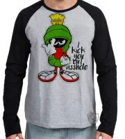 Camiseta manga longa Infantil ou Adulto Marvin marciano pernalonga nasa - Foto 2